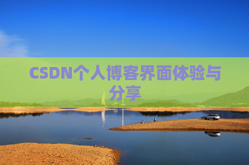 CSDN个人博客界面体验与分享